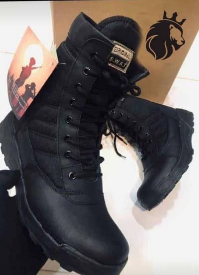 Brand New Black Swat Mens/Womens Long Army Boots Limited stock!