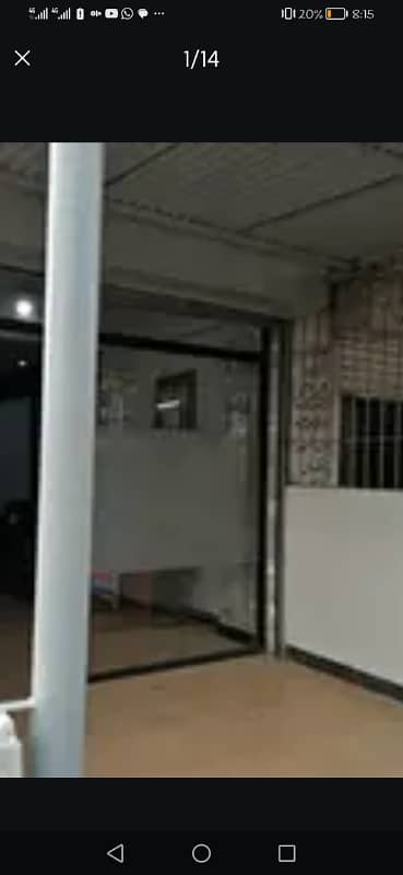 Shop Corner 200feet road facing 11/40 with attached bath