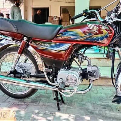 Honda bike CD 70 cc 0328/31/60/580/urgent for sale model 2021