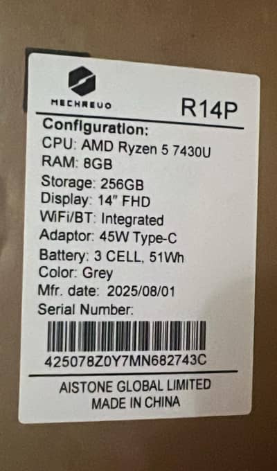 PM Laptop brand new