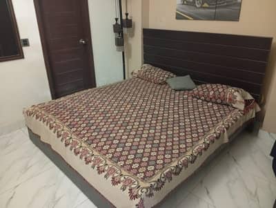 double bed with mattress