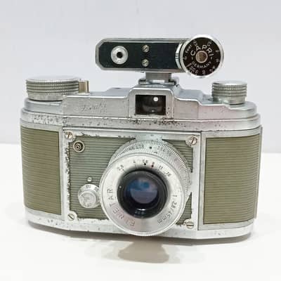 Vintage 1953 Saraber Goslav Finetta 88 35mm Camera with Leather Case