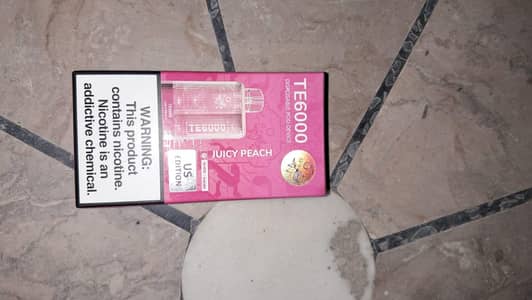 disposable pod juicey peach flavored