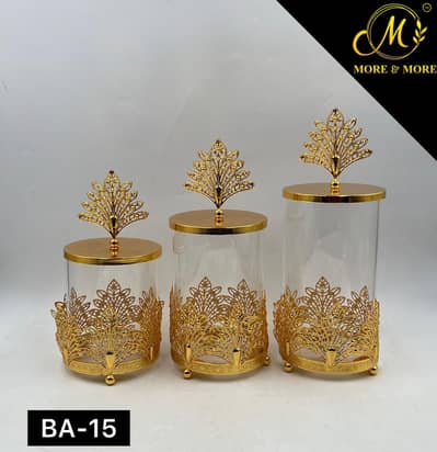 Glass Jar 3piece Set