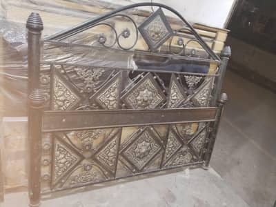 Iron Bed with dressing table for sale