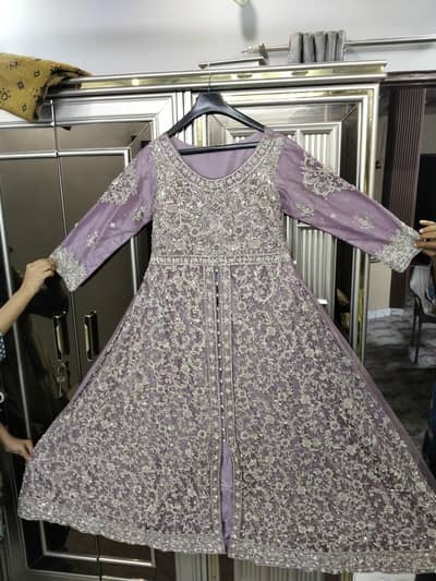 Walima 4 PC Maxy with Trouser and Tail Dupatta