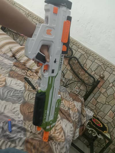 nerf unse Halo gun big size used full electric without magazine