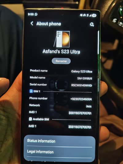 Samsung S23 ultra 256GB