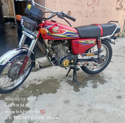 Honda CG 125 2017 model Punjab num