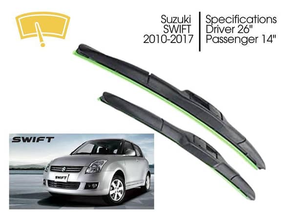 Hydrophobic Silicon Viper Blade Complete Set for Suzuki Swift |  2010-2017
