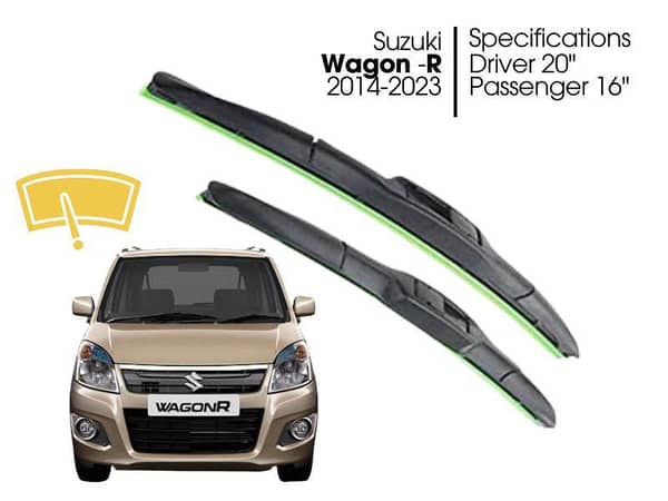 Hydrophobic Silicon Viper Blade Complete Set for Suzuki Wagon -R |  2014-2025
