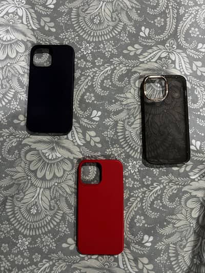 iPhone 13 Pro Max Covers ( Red Purple Glittery )