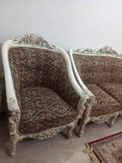 sofa set and single bed with matress