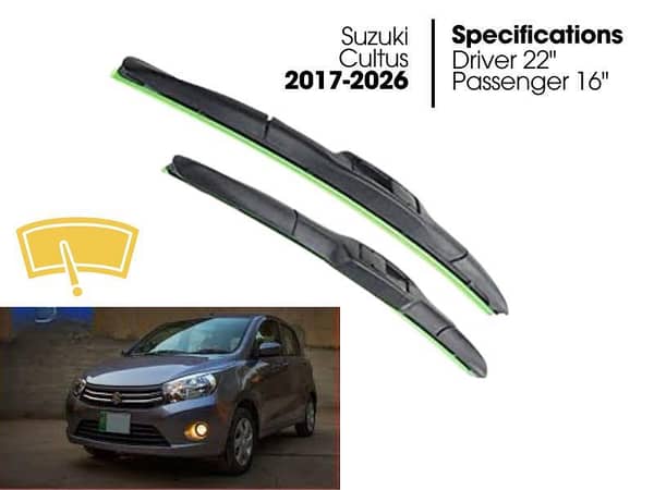 Hydrophobic Silicon Viper Blade Complete Set for Suzuki Cultus |  2017-2026