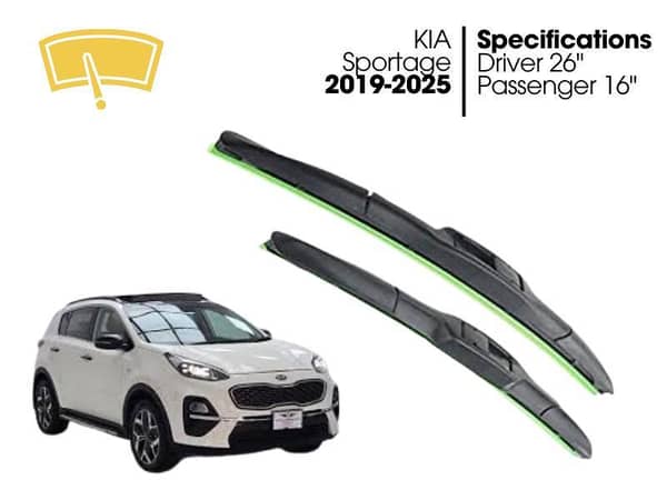 Hydrophobic Silicon Viper Blade Complete Set for KIA Sportage 2019-2025
