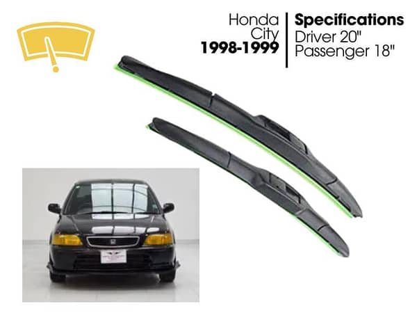 Hydrophobic Silicon Viper Blade Complete Set for Honda City |  1997-1999