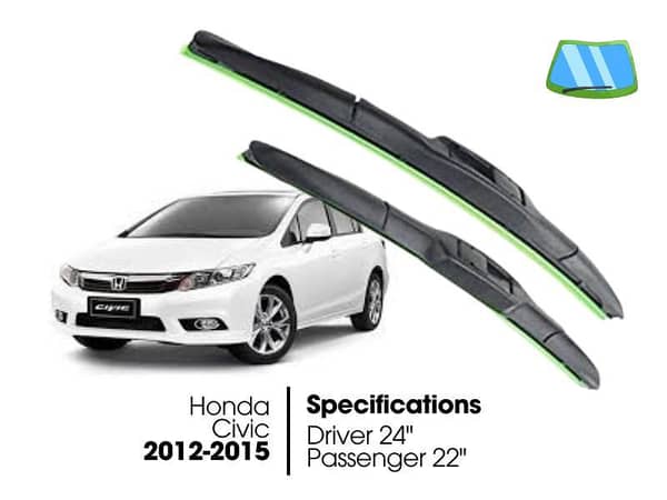 Hydrophobic Silicon Viper Blade Complete Set for Honda Civic |  2012-2016 | Civic Rebirth