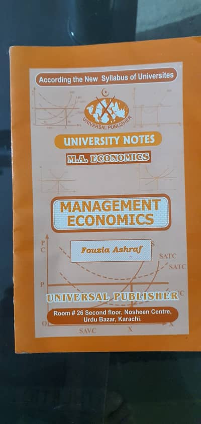 MA ECONOMICS PREVIOUS AND FINAL NOTES BOOKS GUIDES ACC TO KU