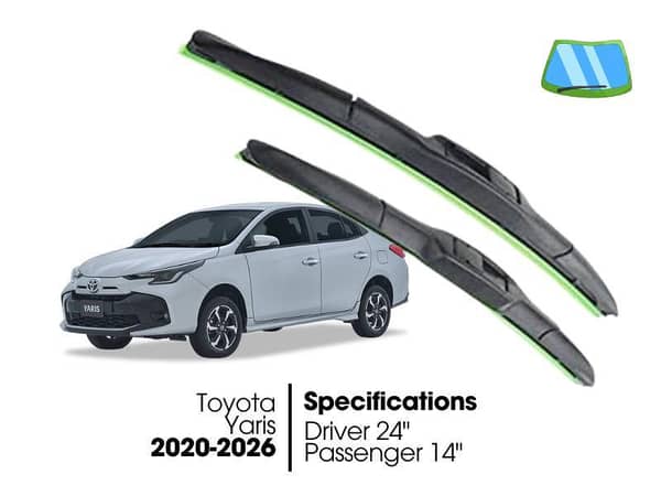 Hydrophobic Silicon Viper Blade Complete Set for Toyota Yaris 2020-2026