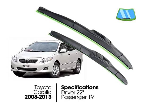 Hydrophobic Silicon Viper Blade Complete Set for Toyota Corolla 2008-2013
