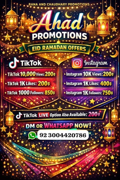 ALL TYPES OF PAID PROMOTIONS AVAILABLE