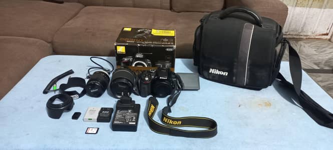 Nikon D5300 Dual Lens Kit | Complete box & accessories