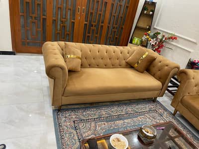 Sofa set 6 seater almost new