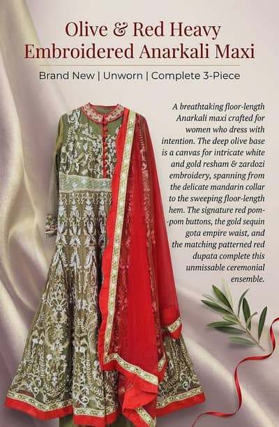 Stunning Bridal Anarkali Maxi