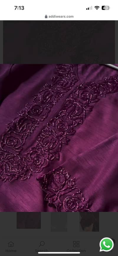 Silk 2 PC plum colored