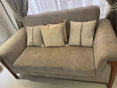 5 seater sofa and 1 center table 1 side table