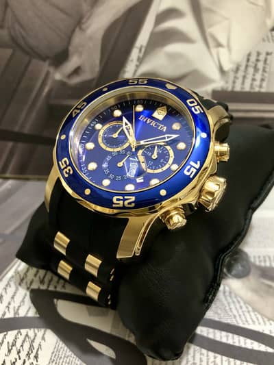 INVICTA SPORTS-NEW WATCH WITH CHRONOGRAPH-SEIKO CITIZEN CASIO ARMANI