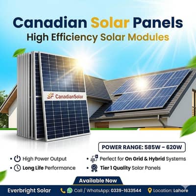 Canadian Solar 585watt  620 watt