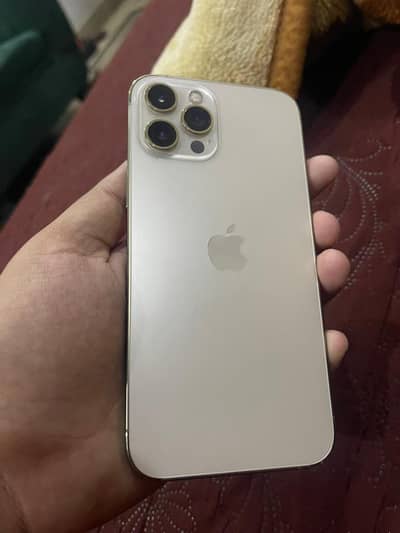 iPhone 12 Pro Max 128GB Gold – PTA Approved – Water Pack – With Box