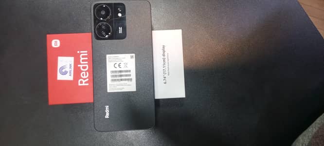 Redmi 13c 6gbram 128 storage complete box brand new condition
