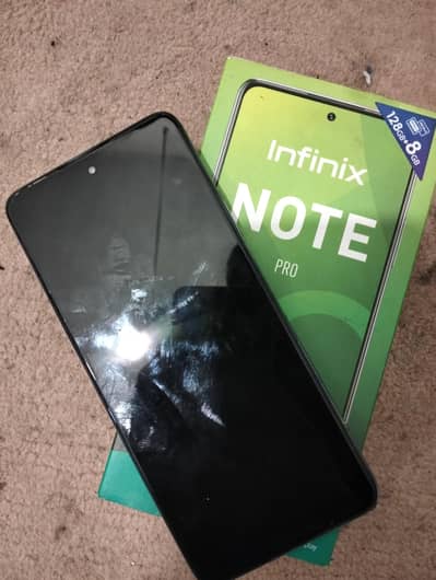 infinx note10 pro 8/128 with box charger