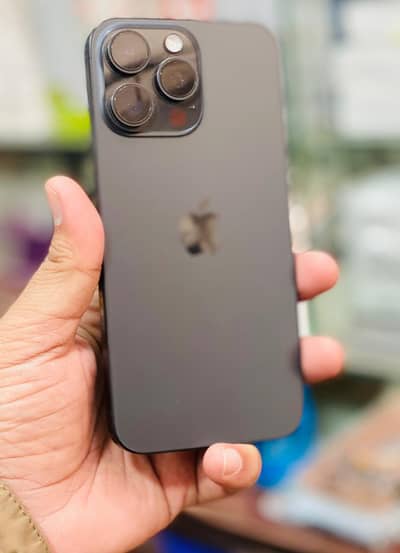 iPhone 15 pro max 256 gb JV 86 health water pack with box