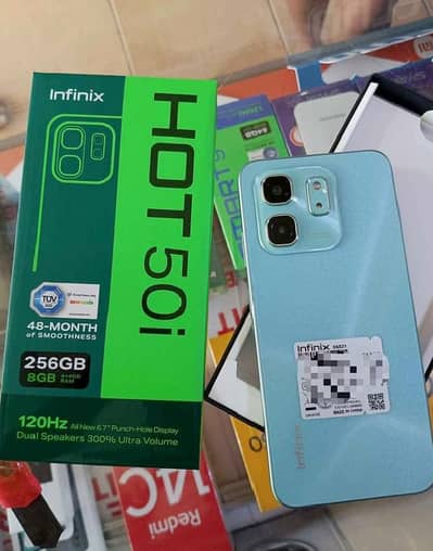 Infinix Hot 50i 10/10 With Full box Charger