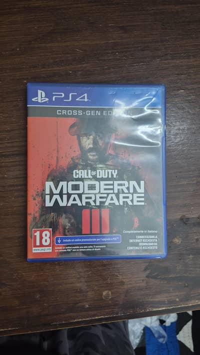 Call of duty modern warfare 3 PS4 cd