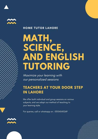 Home Tutor Lahore
