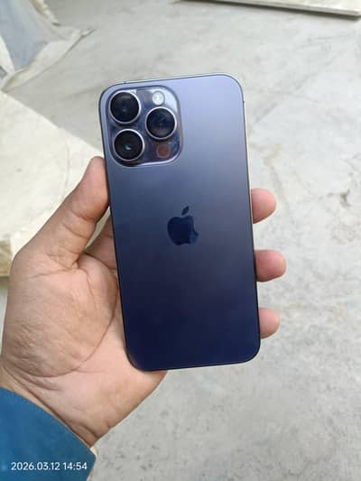 I phone 14 pro max JV. battery health 96 ha original Mobile ha