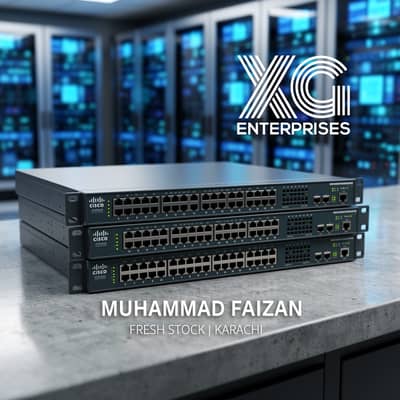 Cisco Managed Switches | 2960X, 3750X, 3850 POE+ | Fresh Stock Karach