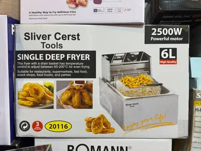 Brand New Box Pack Original Electric Deep Fryer 6 Litter Capacity