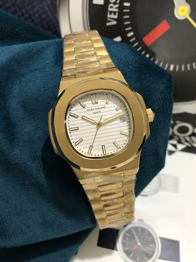 AUTOMATIC PATEK PHILIPE-NEW WATCH-GOLD TONE-SEIKO CITIZEN CASIO OMAX