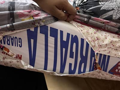 Solid woden and cushion bed set