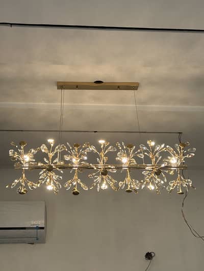 Dining chandelier made in cristal