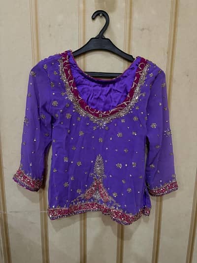 Lilac & Pink Sharara Dress for Girls (10–12 Years)