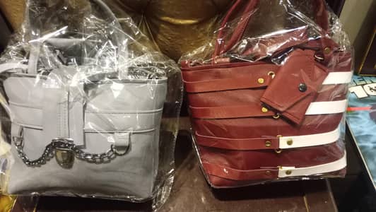 ladies handbag double pocket