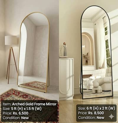 standing mirror/ LED touch lengthy mirror ,room decor, wall mirror