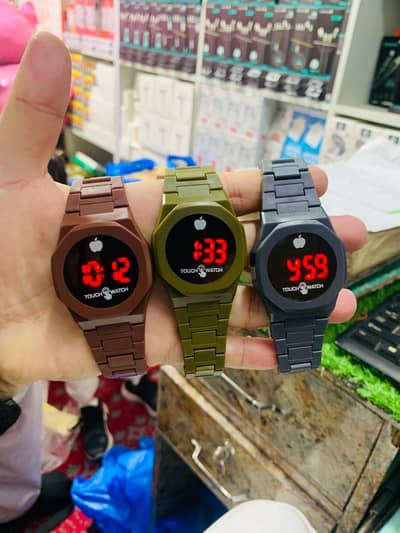 Touch Watch | LED Digital Wrist Watch | Stylish Time Display