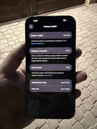 Iphone 15 pro max 256GB PTA Approved